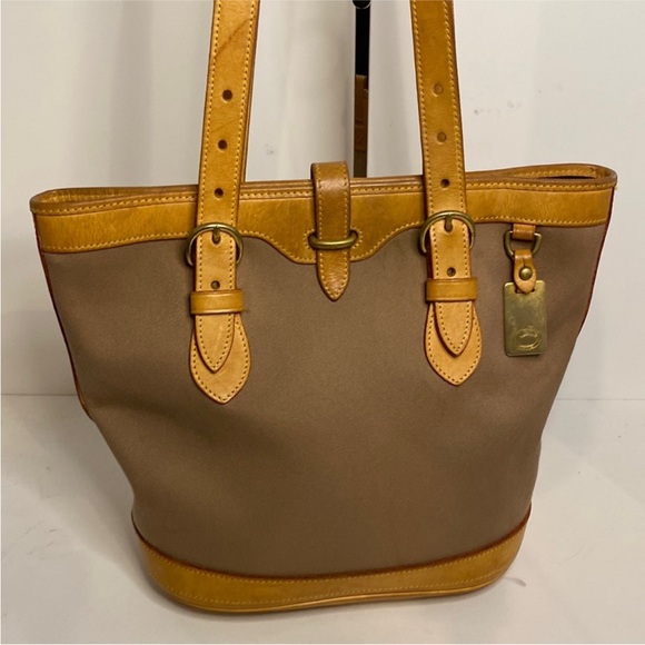 Dooney & Bourke Tan and Taupe Tote